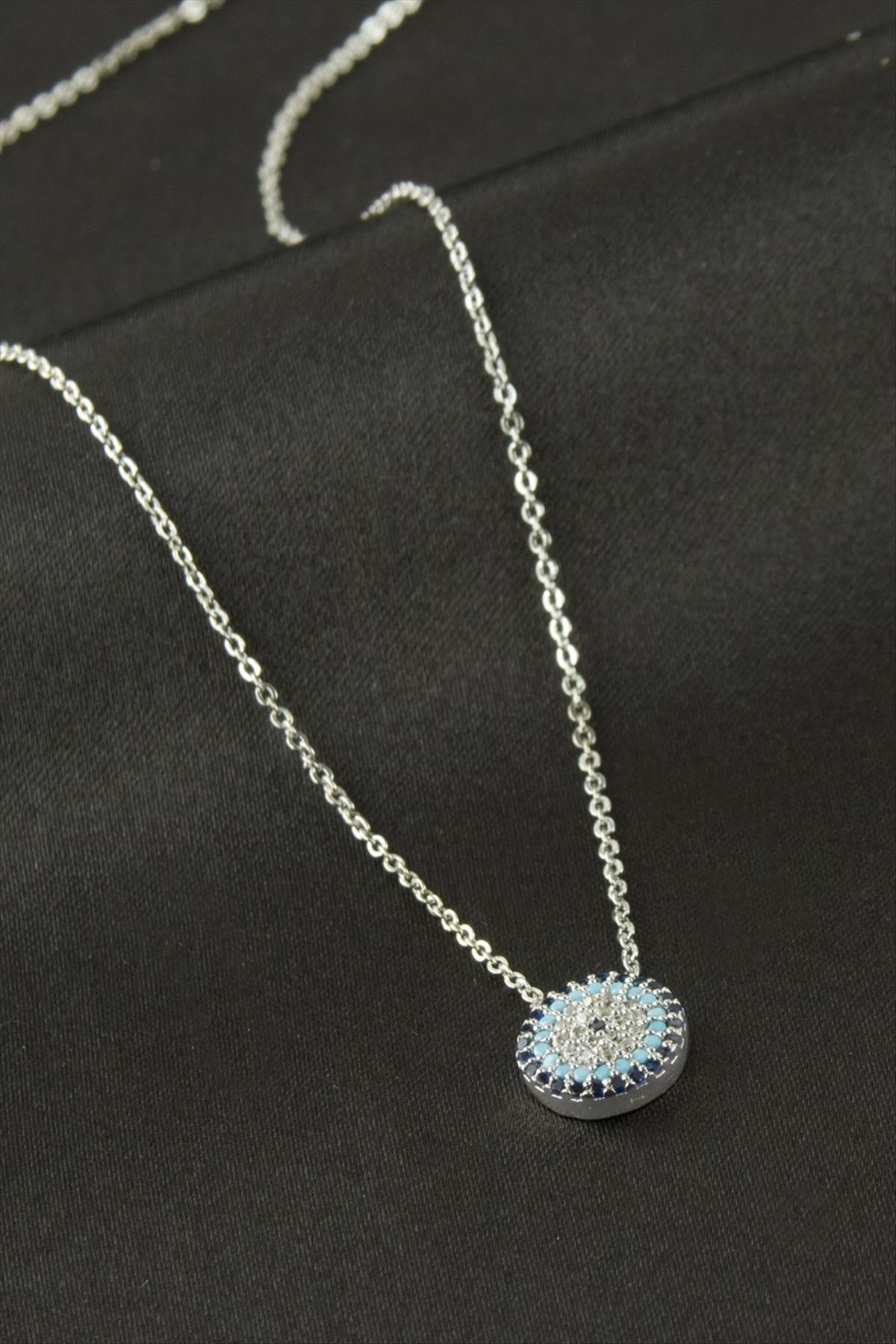 Nazar Zirkon Taşlı Kolye