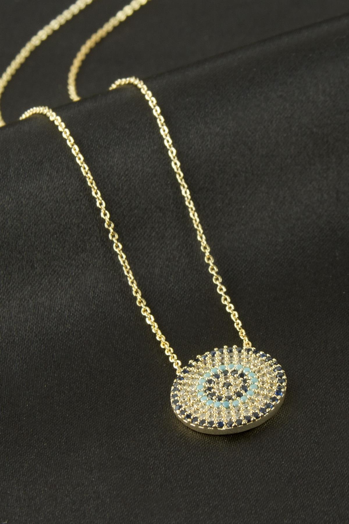 Nazar Zirkon Taşlı Kolye