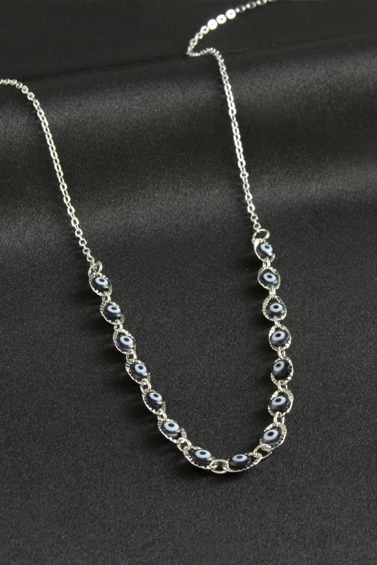 Nazarlı Mineli Kolye