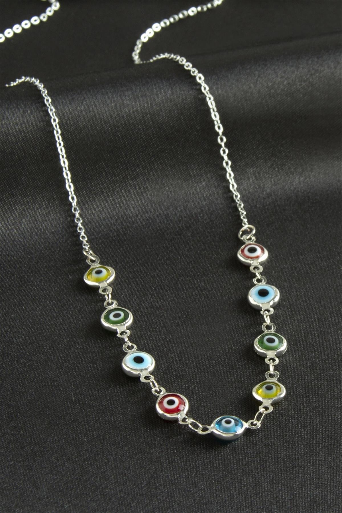 Nazarlı Mineli Kolye