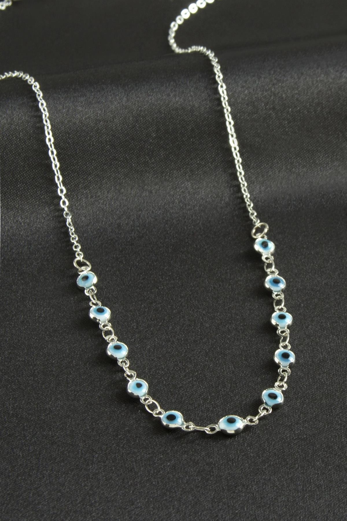 Nazarlı Mineli Kolye