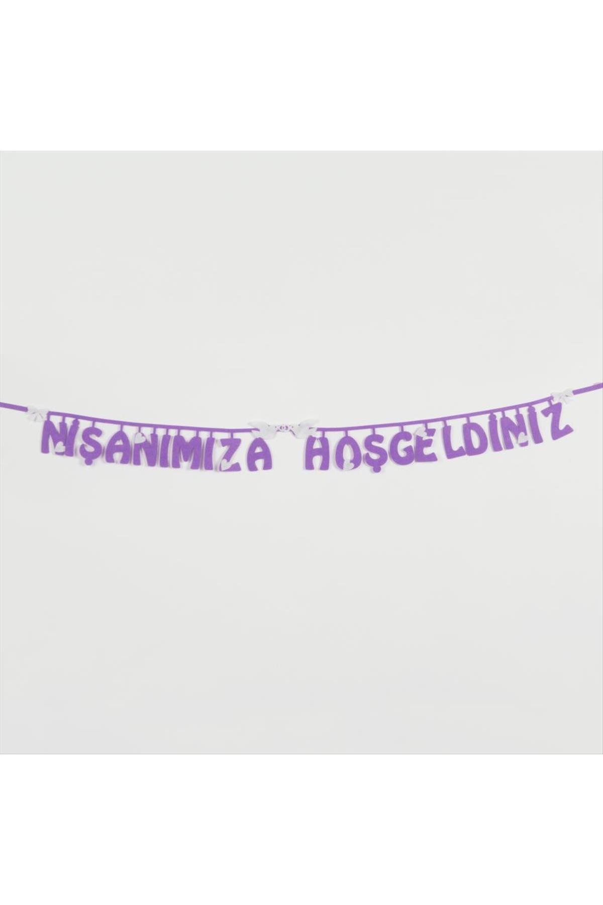 Nişanımıza Hoşgeldiniz Keçe Yazı