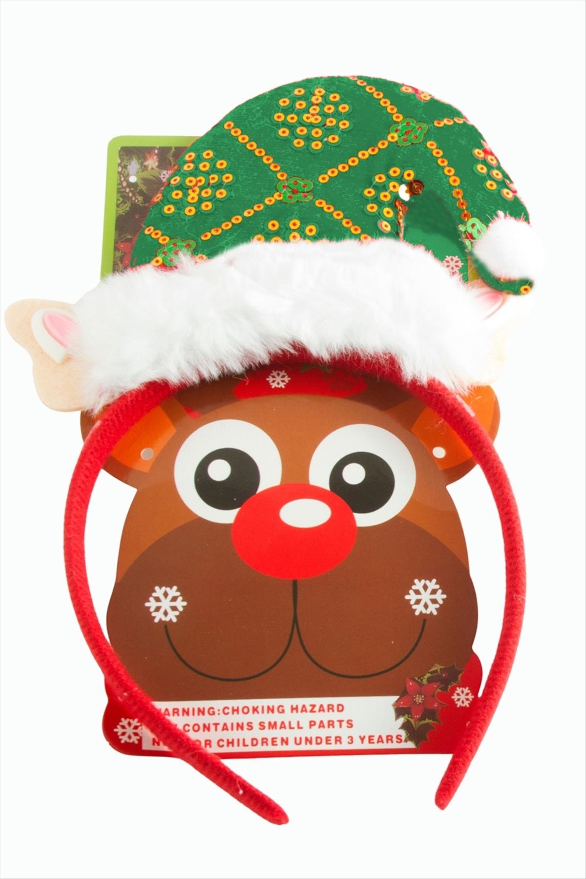 Noel Baba Şapkası Yılbaşı Taç