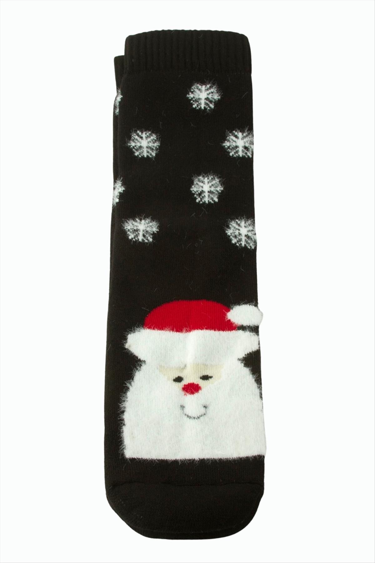 Noel Baba Yılbaşı Kalın Penye Çorap