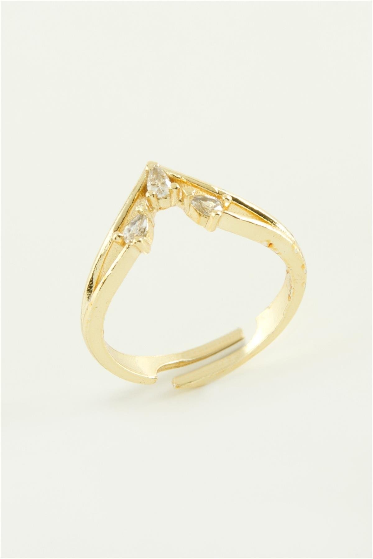 Ok Zirkon Taşlı Yüzük