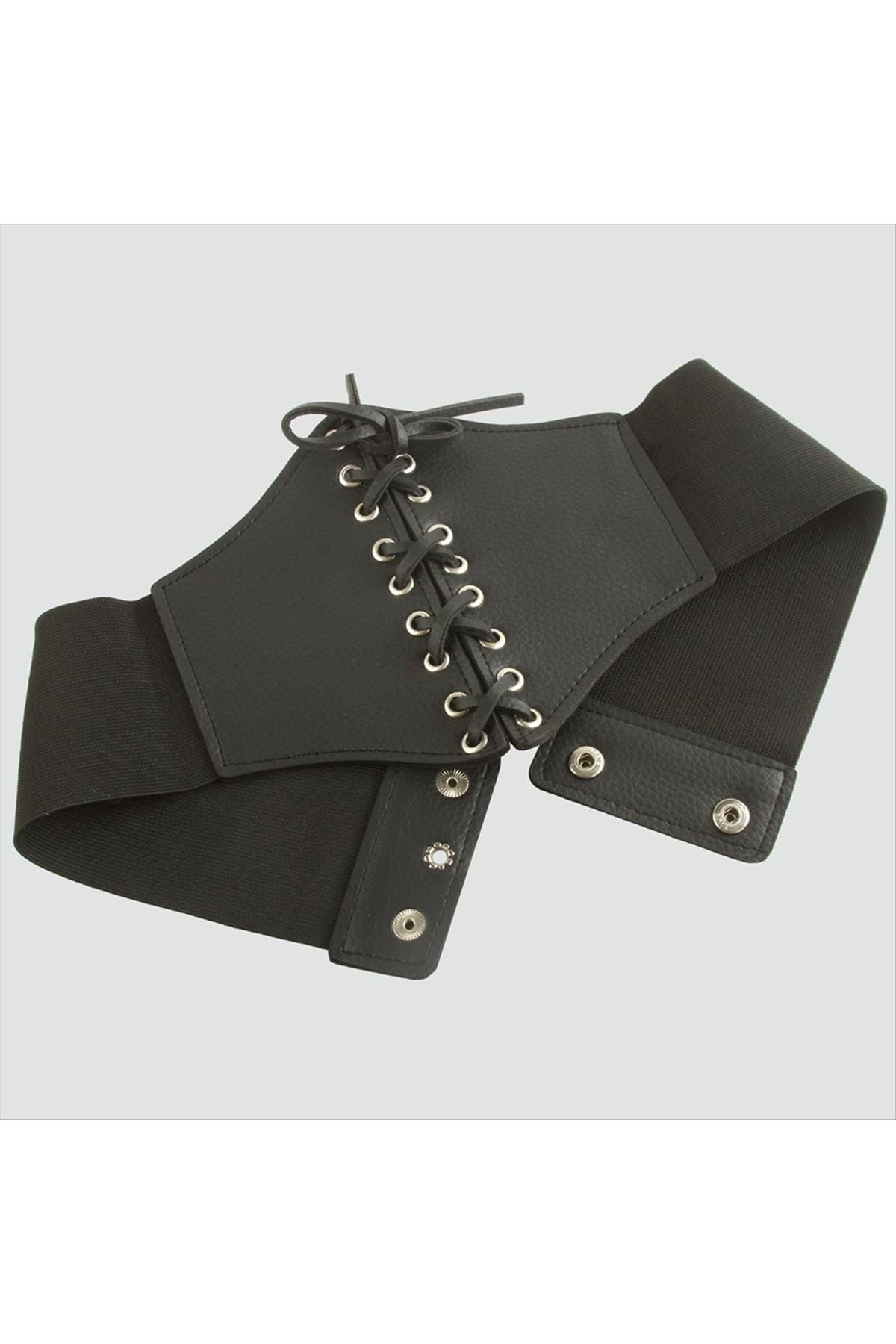 Örgülü Çıtçıtlı Lastikli Kemer