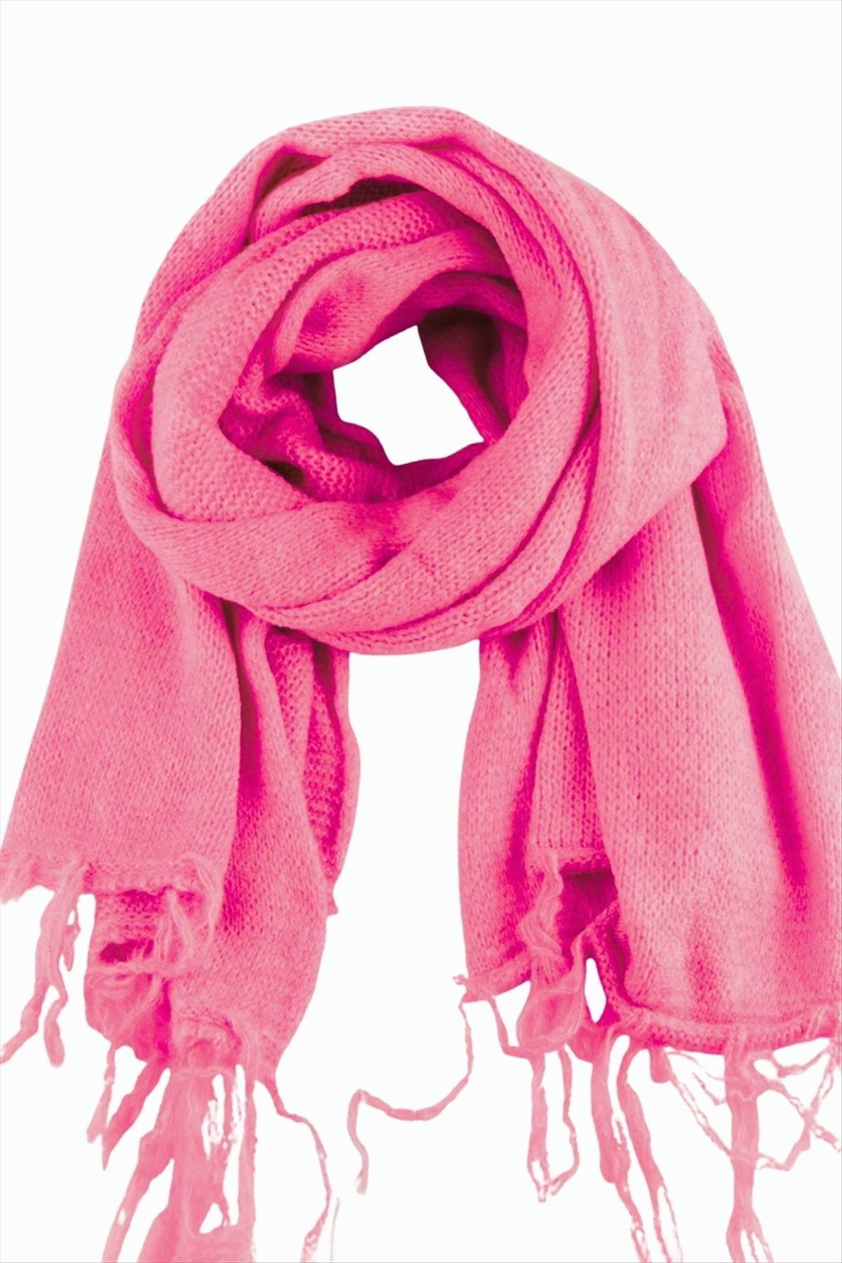 Örgülü İplik Kışlık Şal