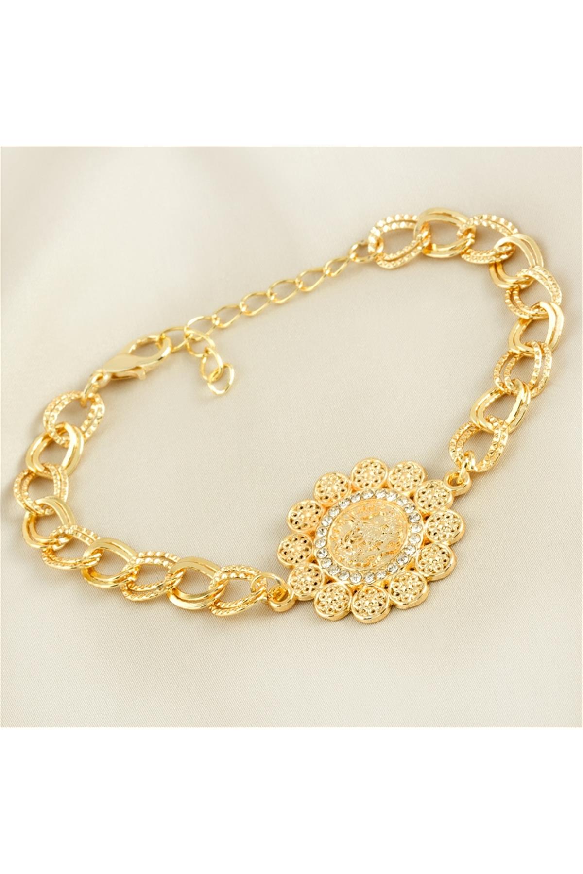 Osmanlı Tuğralı Taşlı Bileklik