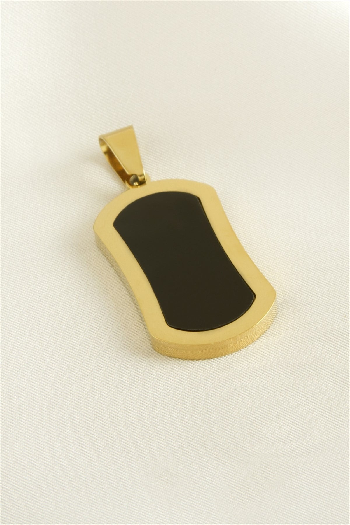 Oval Çelik Kolye Ucu 1,5*3 cm