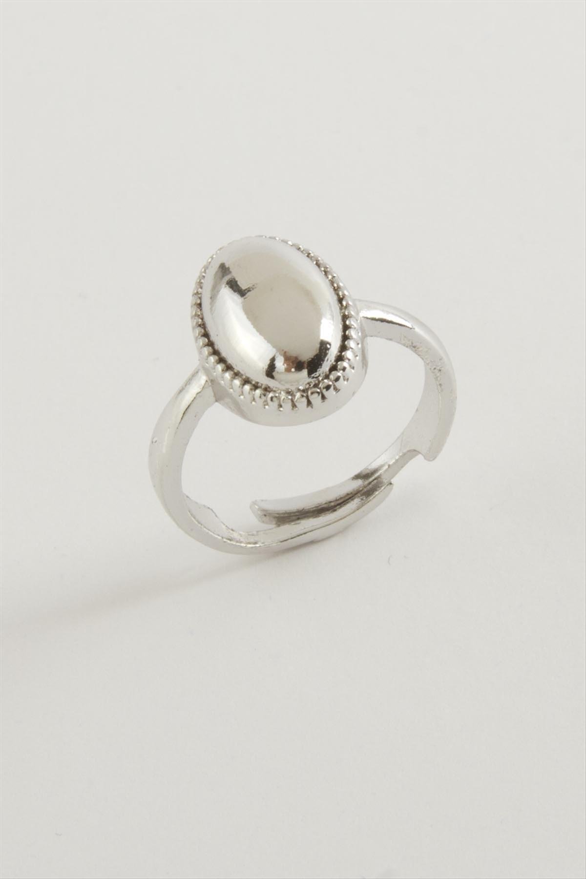 Oval Metal Yüzük