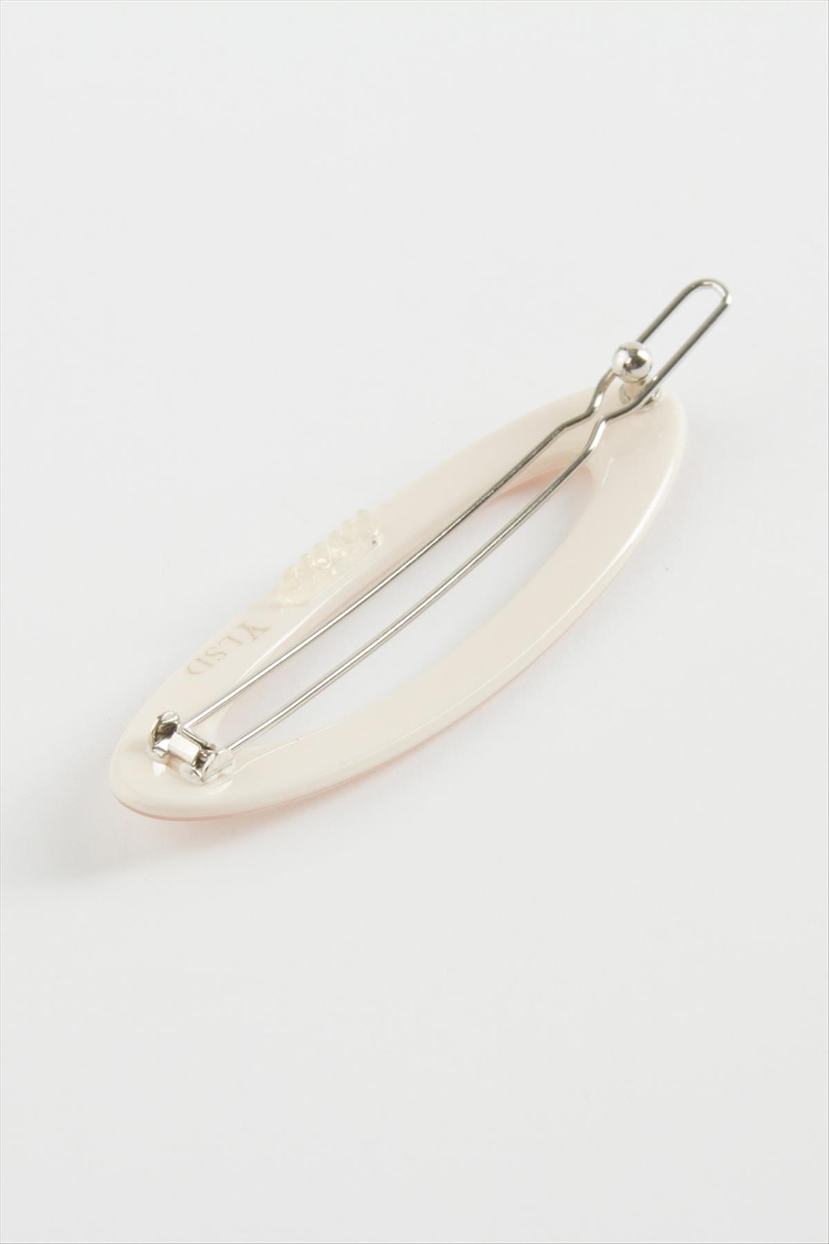 Oval Taşlı Klipsli Toka