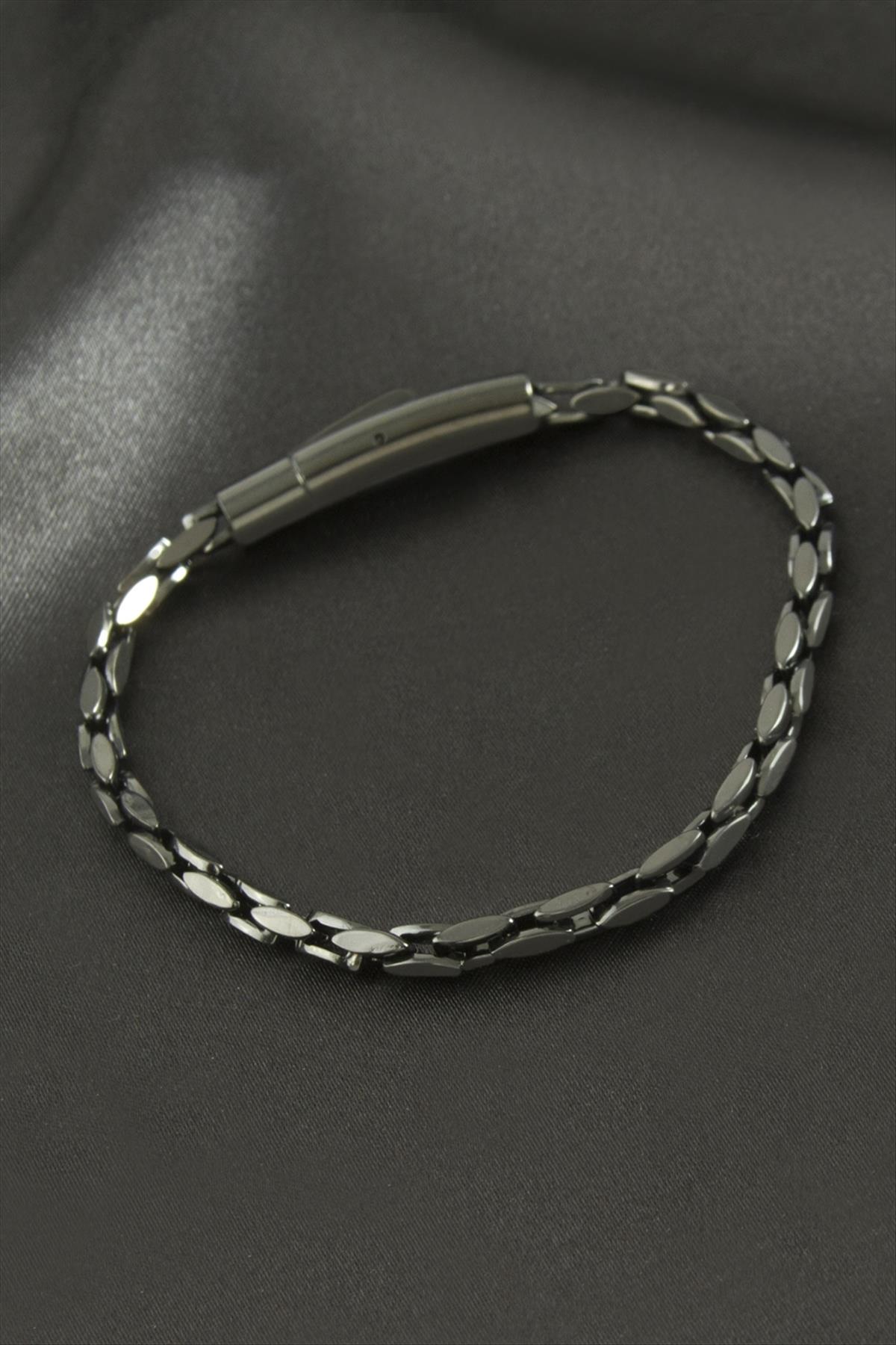 Oval Zincir Lüks Çelik Bileklik