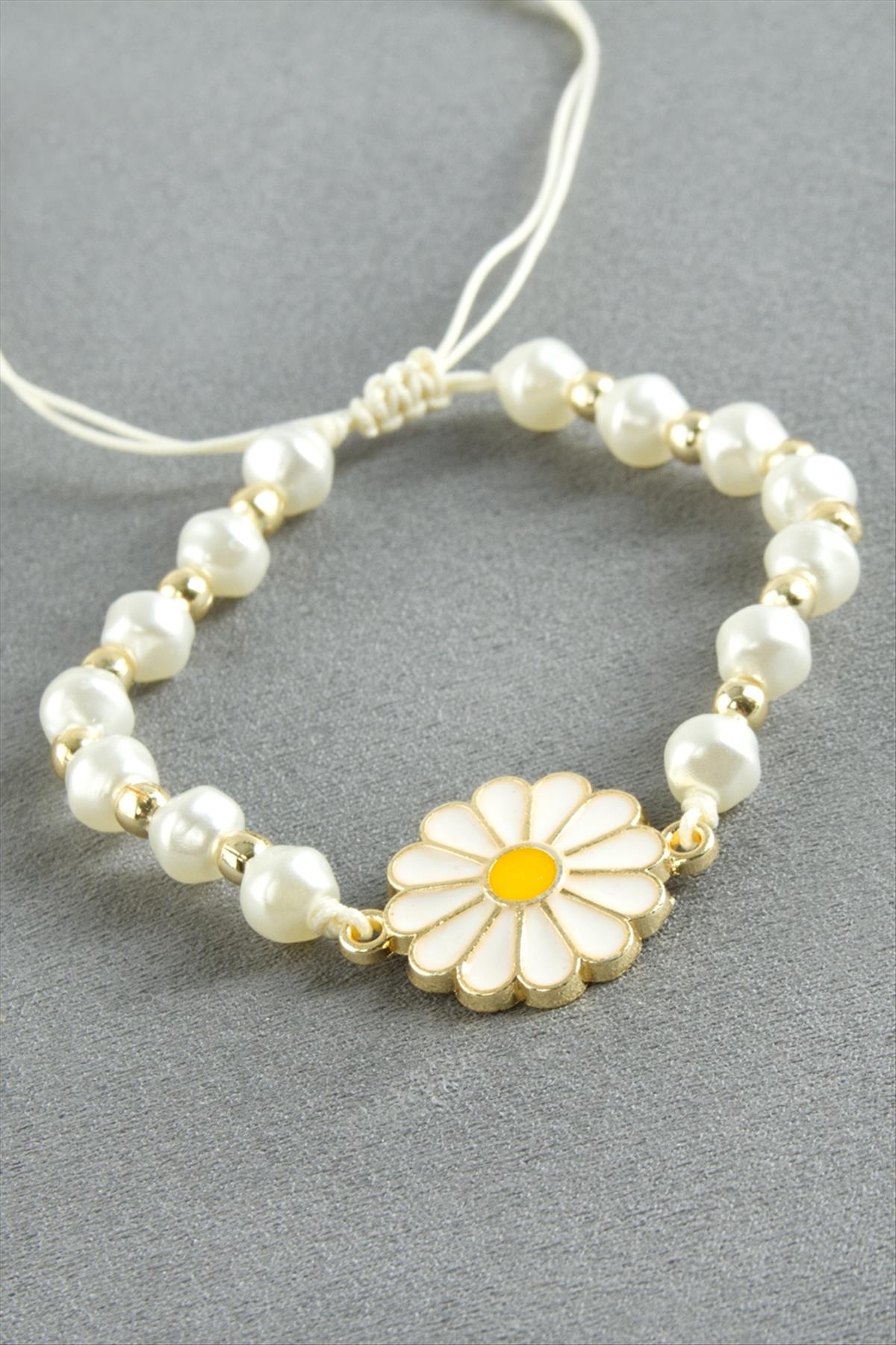 Papatya İnci Bileklik