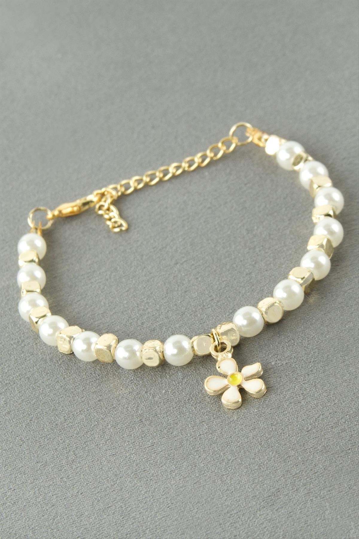 Papatya İnci Boncuk Bileklik