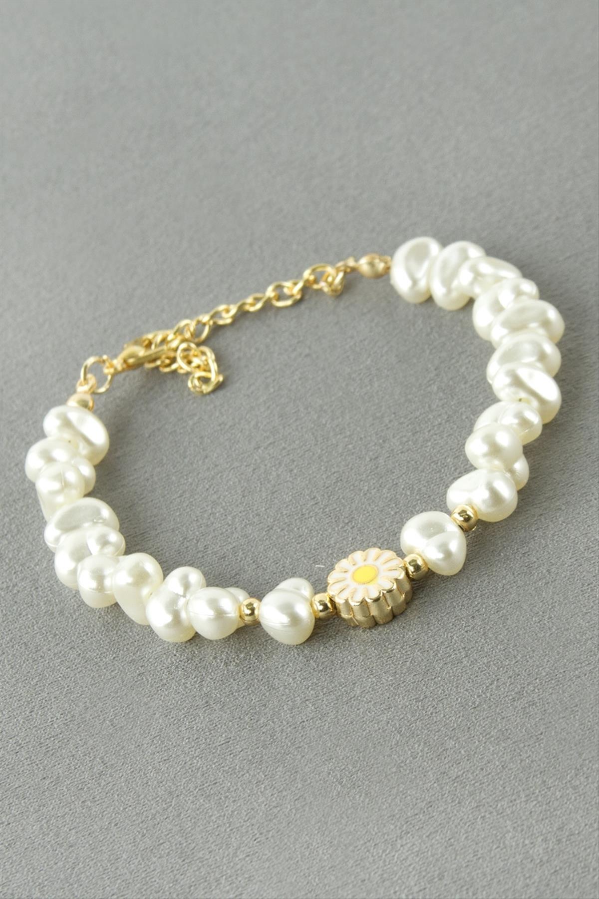 Papatya İnci Boncuk Bileklik