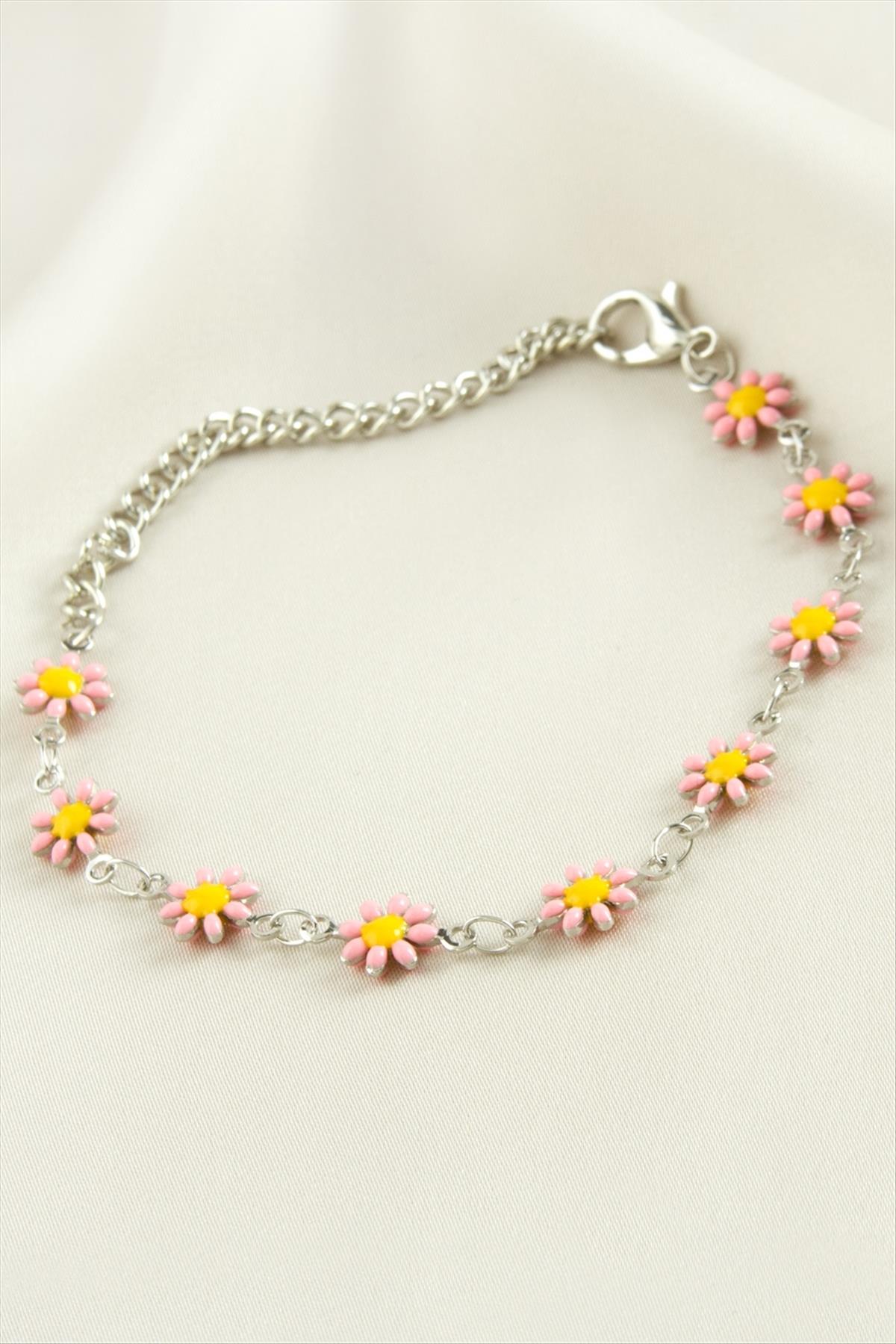 Papatya Mineli Bileklik