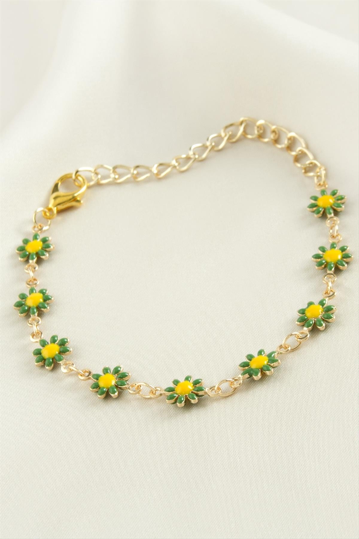 Papatya Mineli Bileklik