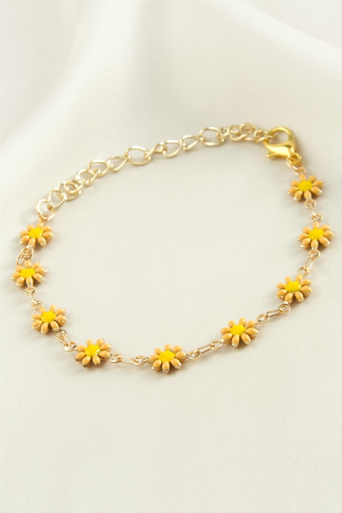 Papatya Mineli Bileklik