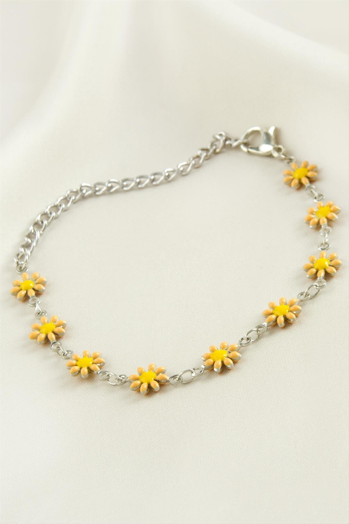 Papatya Mineli Bileklik