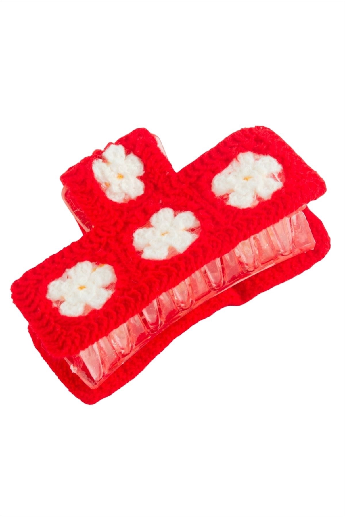 Papatya Örgülü Mandal Toka 8 cm