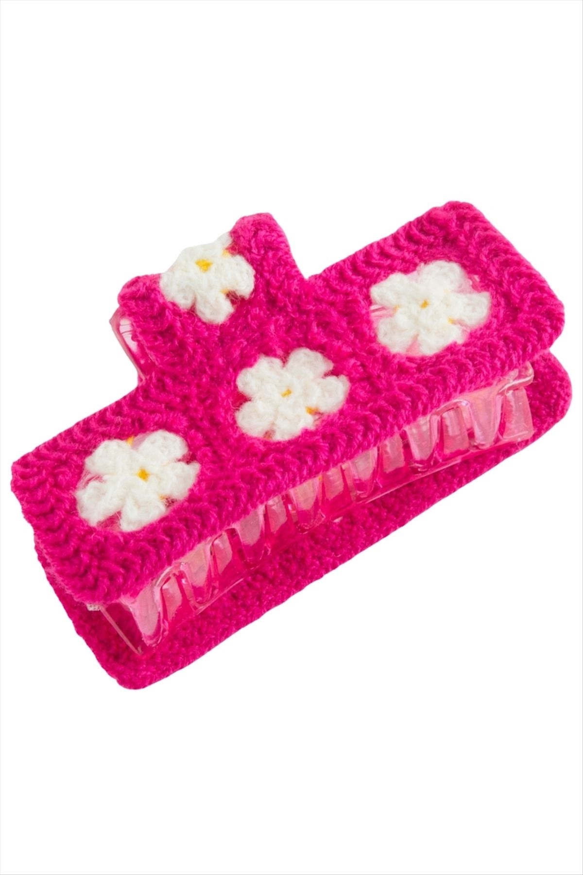Papatya Örgülü Mandal Toka 8 cm