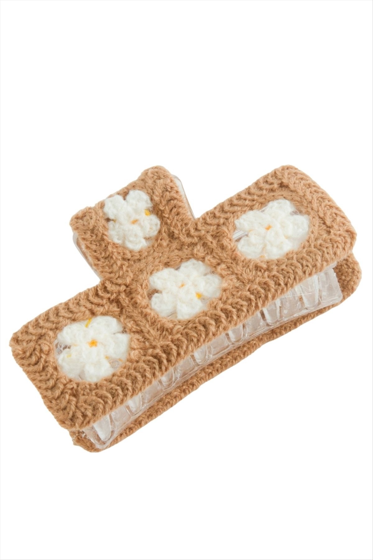 Papatya Örgülü Mandal Toka 8 cm