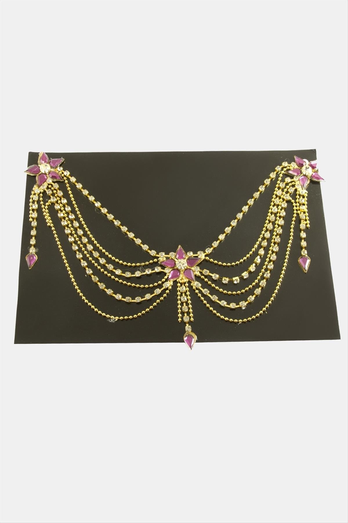 Papatya Şerit Taşlı Alınlık