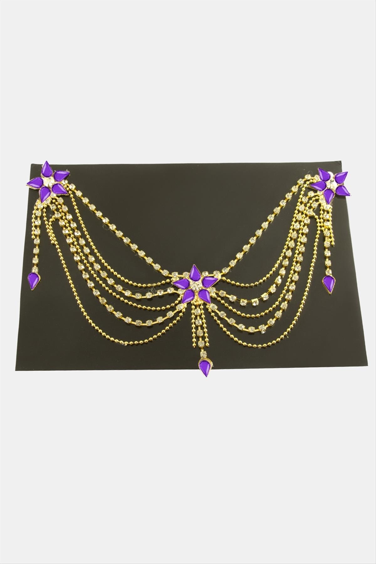 Papatya Şerit Taşlı Alınlık