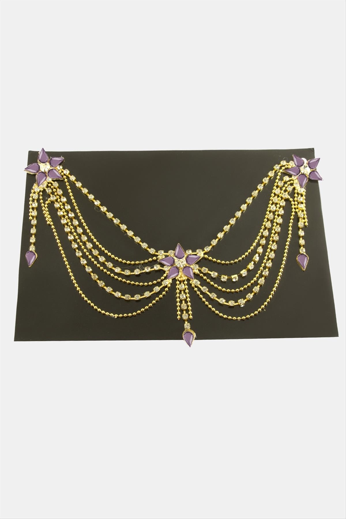 Papatya Şerit Taşlı Alınlık