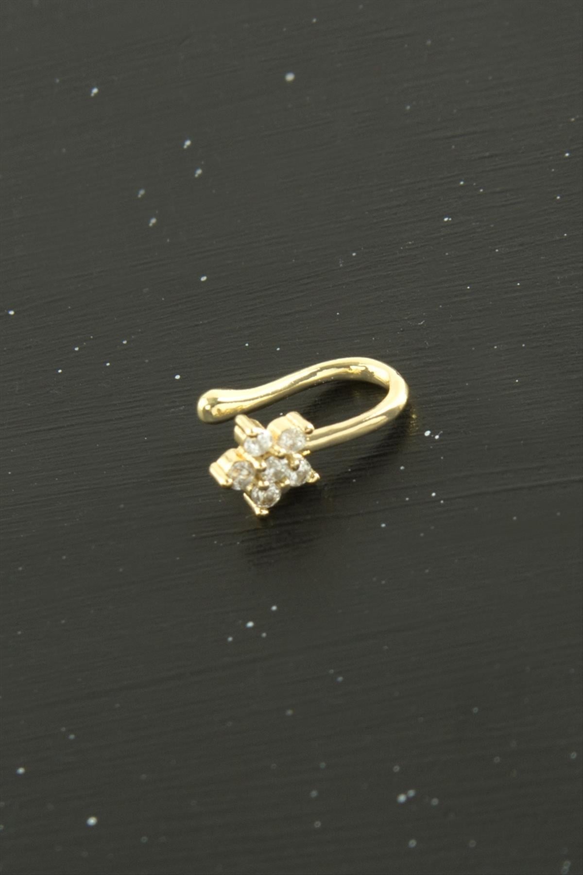 Papatya Tragus Zirkon Taşlı Piercing 1 Adet