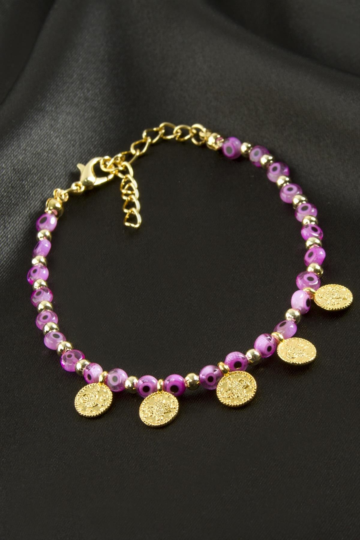 Para Nazarlı Boncuklu Bileklik