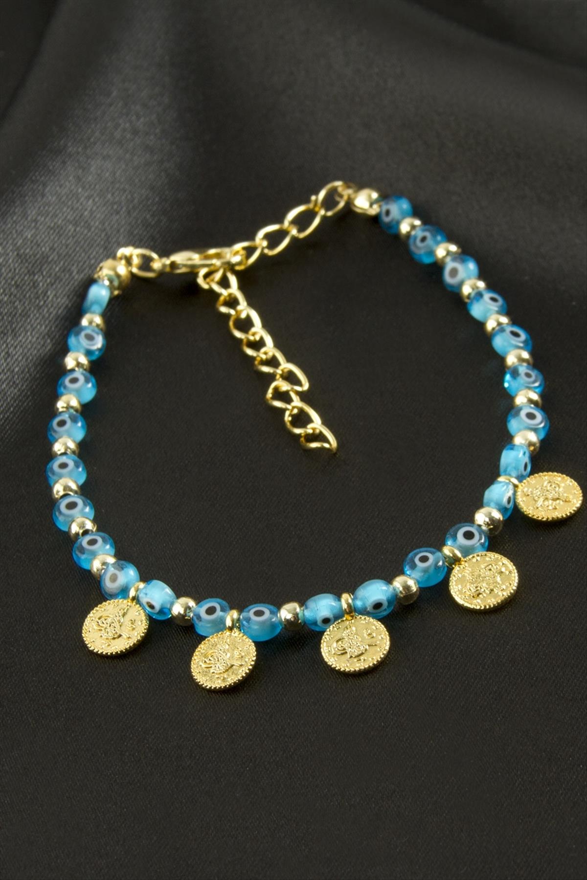 Para Nazarlı Boncuklu Bileklik