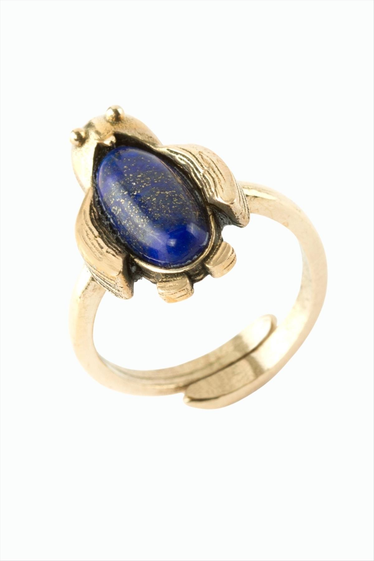 Penguen Doğaltaşlı Otantik Yüzük