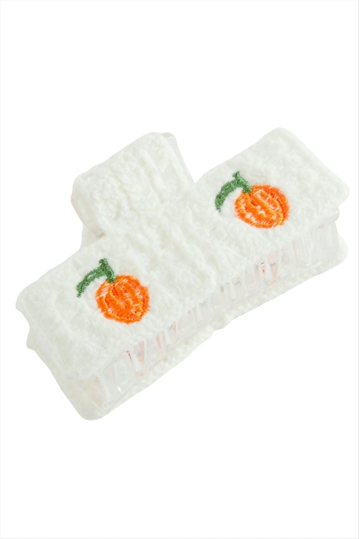 Portakal Örgülü Mandal Toka 8 cm