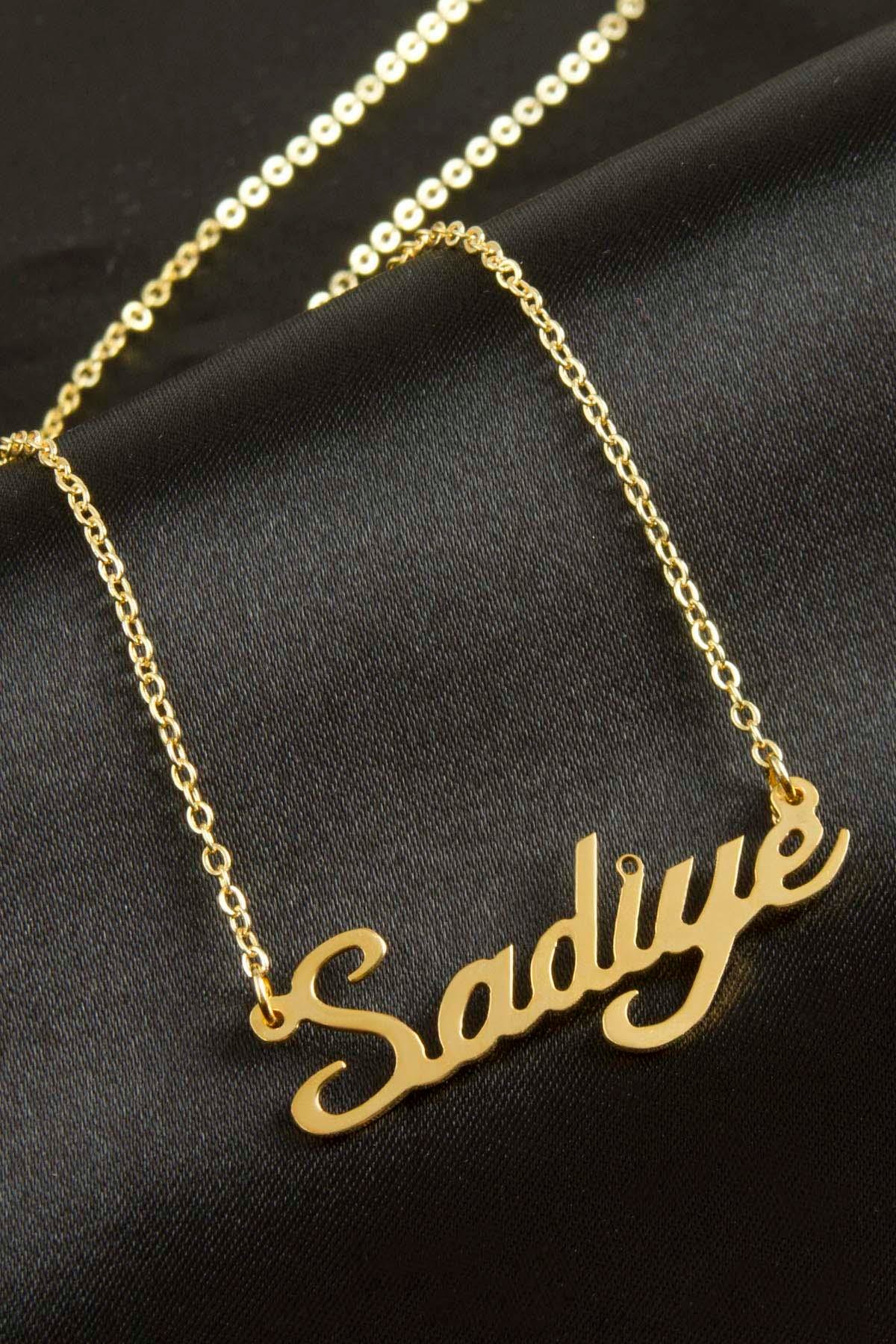 Sadiye İsimli Kolye (Kişiye Özel)