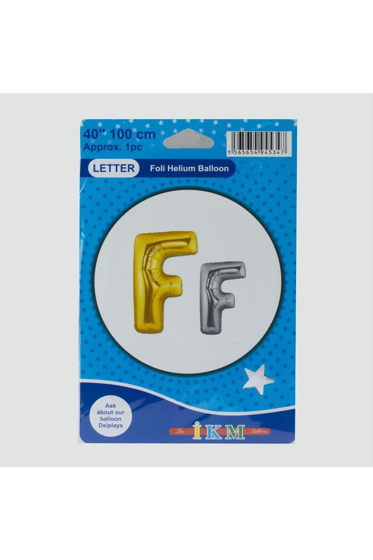 Sarı Renkli 40*100 Harfli Folyo Balon