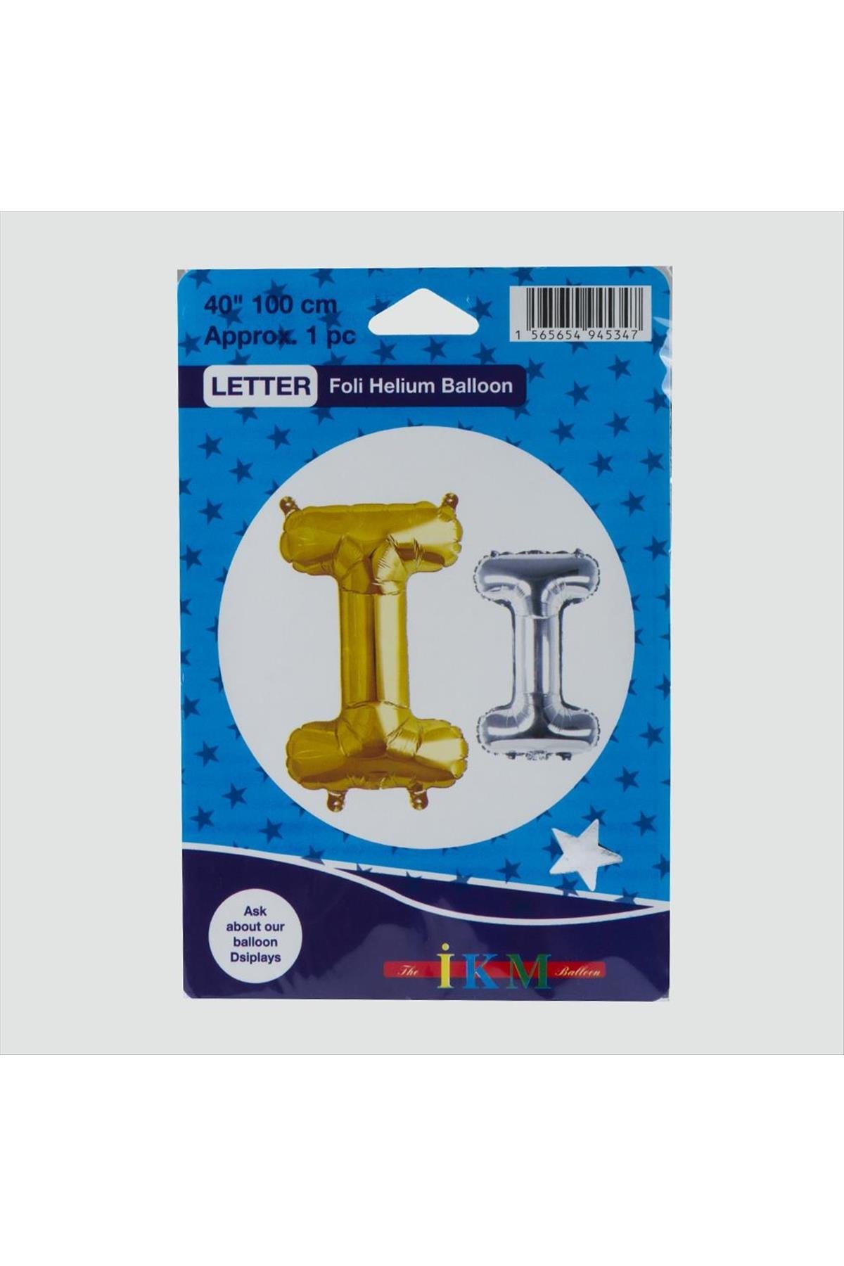 Sarı Renkli 40*100 Harfli Folyo Balon