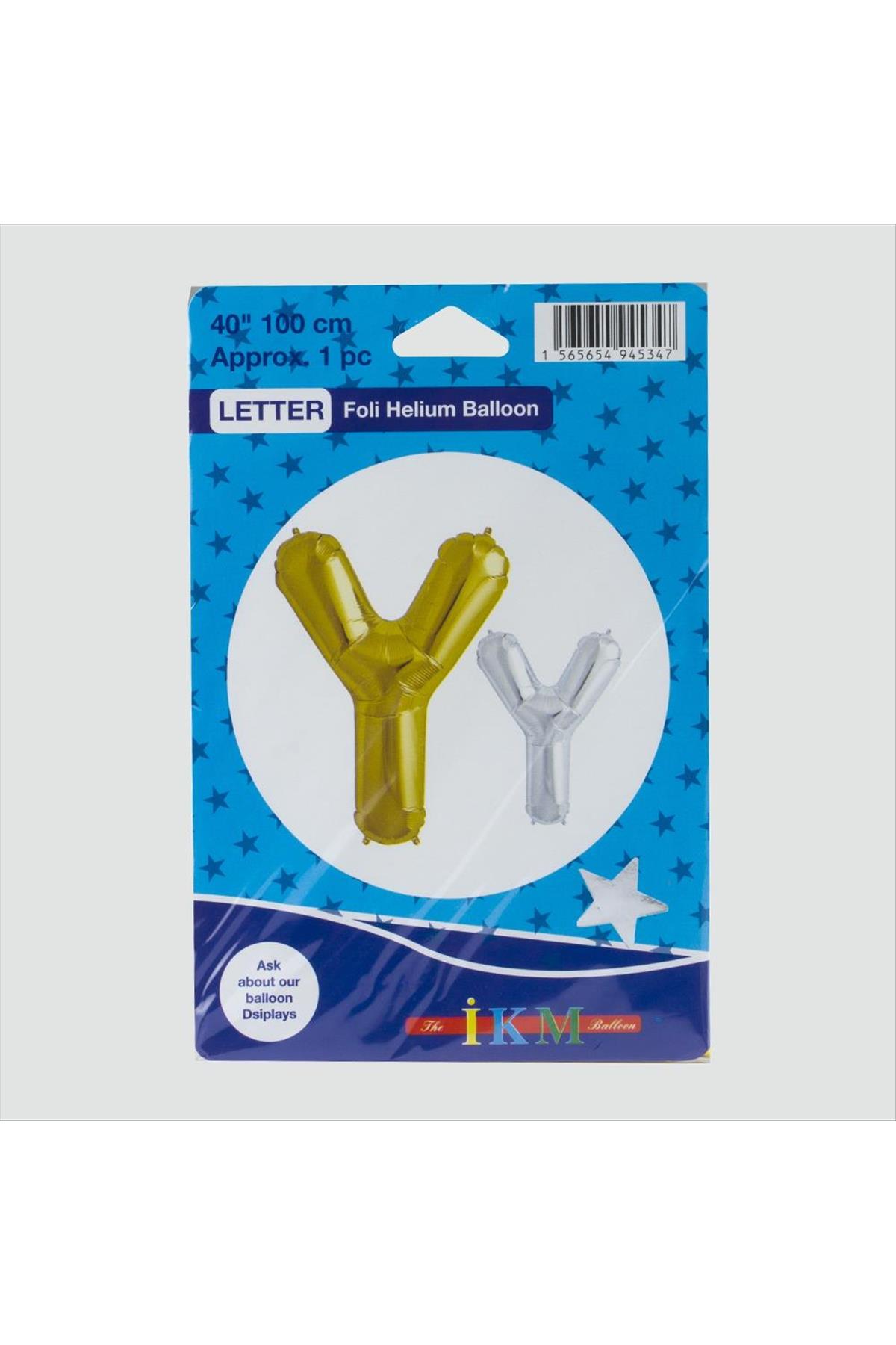 Sarı Renkli 40*100 Harfli Folyo Balon