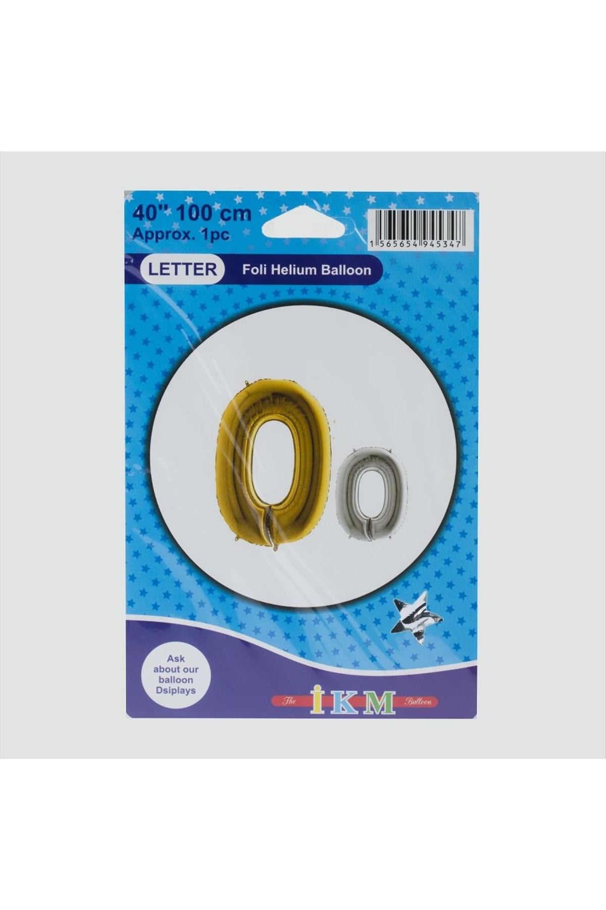 Sarı Renkli 40*100 Rakam Folyo Balon