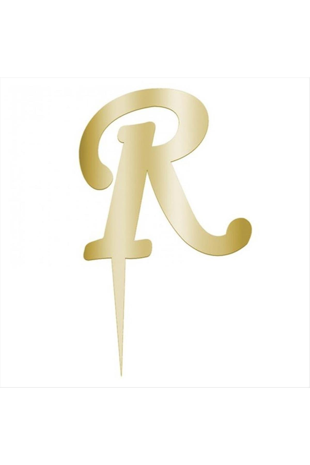 Sarı Renkli Harf Pasta ve Kek Pleksi