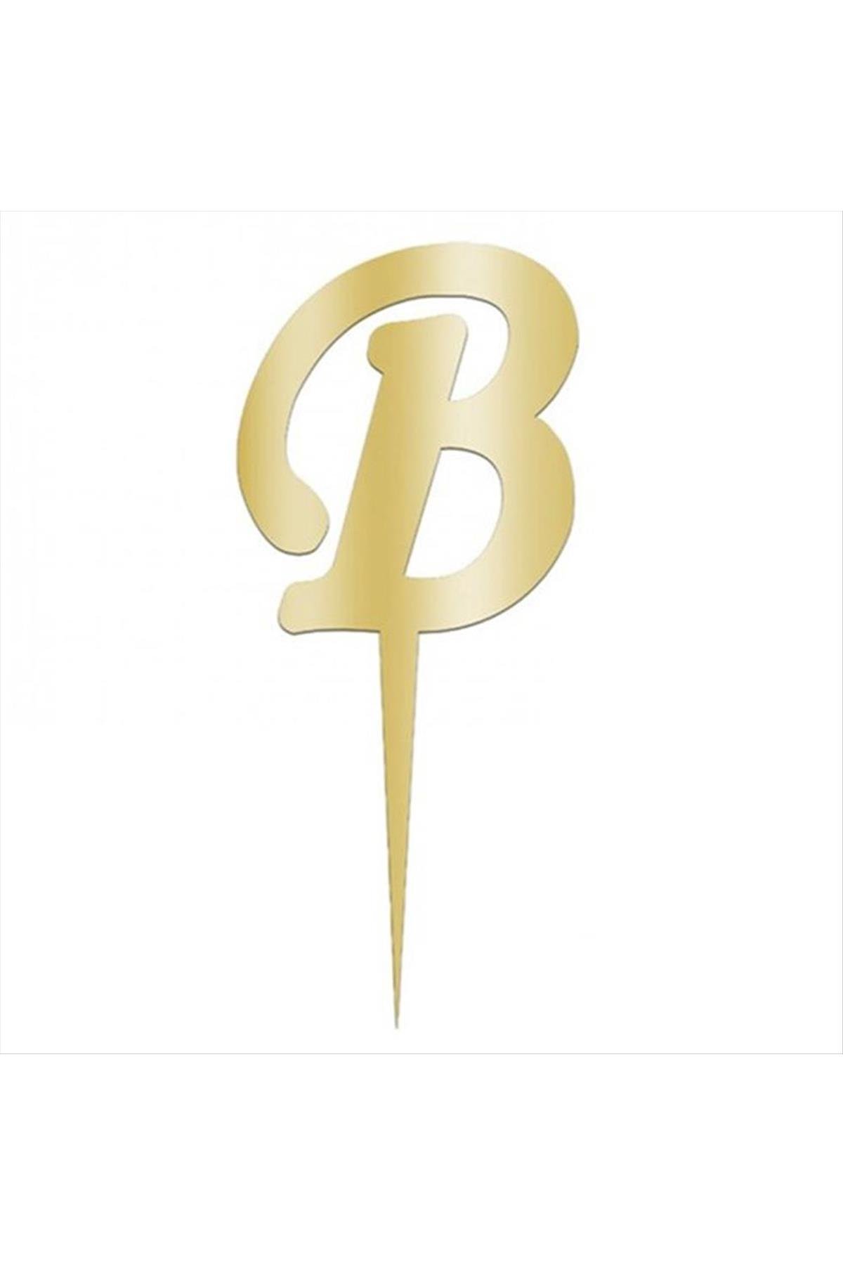 Sarı Renkli Harf Pasta ve Kek Pleksi