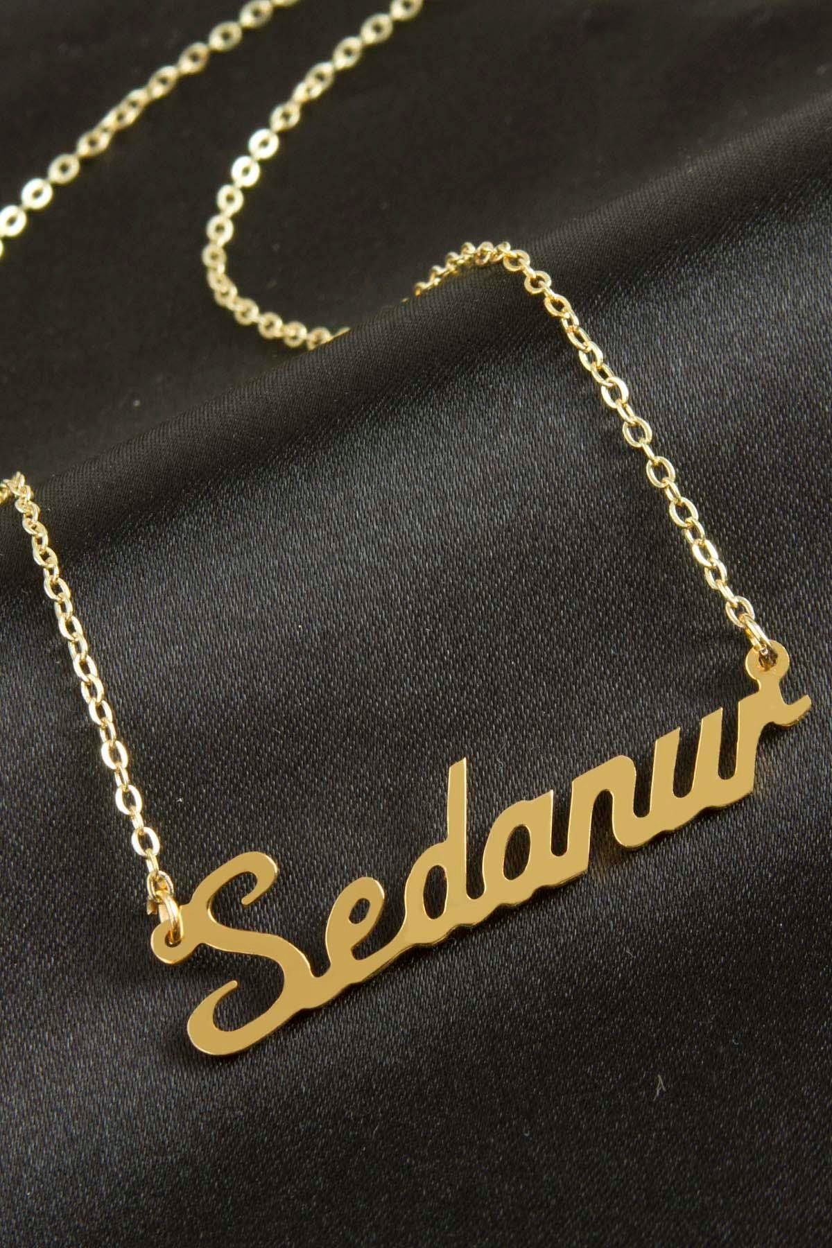 Sedanur İsimli Kolye (Kişiye Özel)