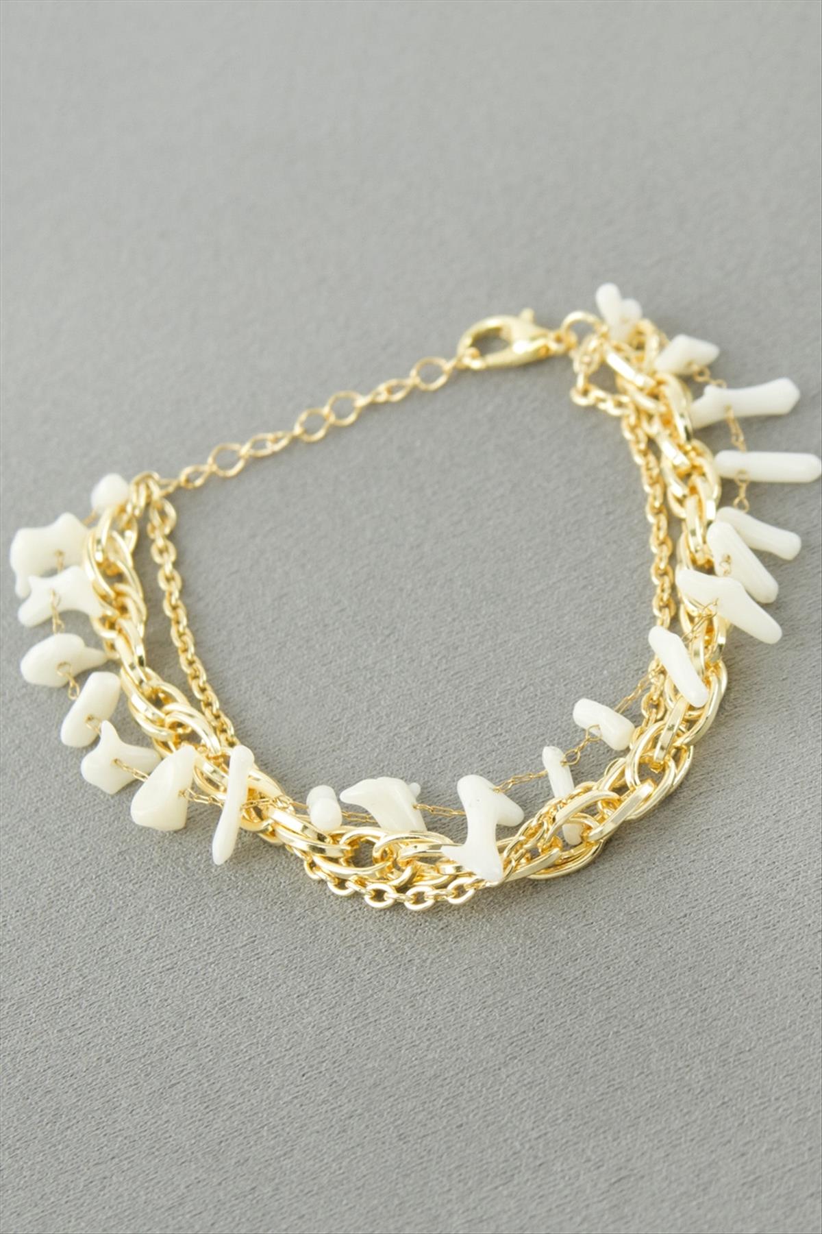 Sedef Zincir Boncuk Bileklik