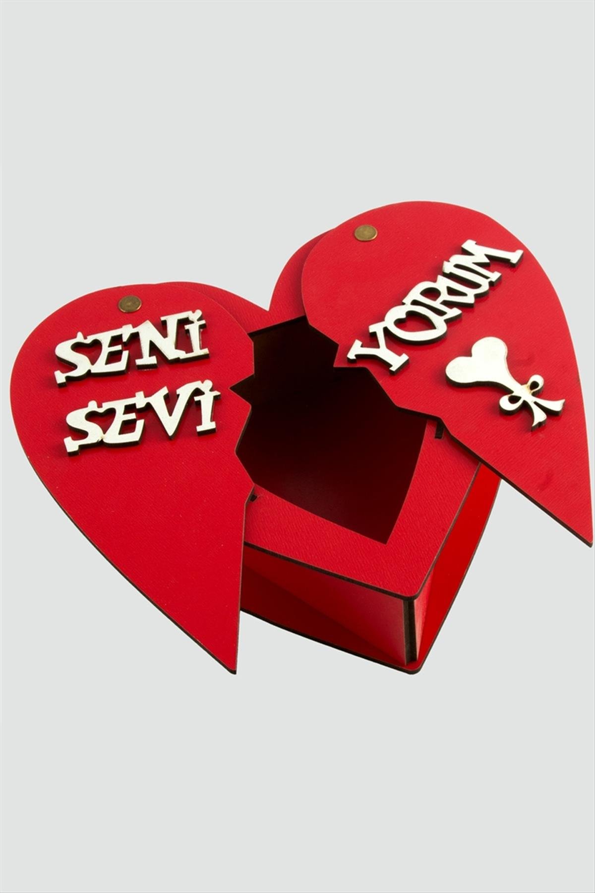 Seni Seviyorum Yazılı Ahşap Kutu