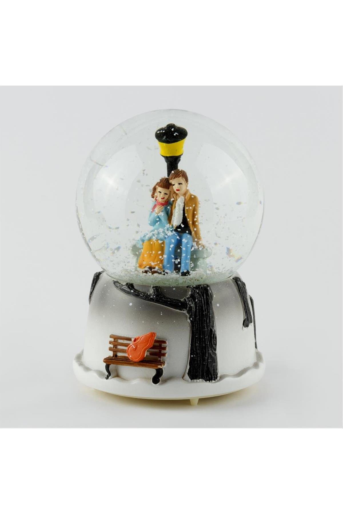 Seninle Bir Ömür Pilli Müzikli Işıklı Kar Küresi (Orta Boy)