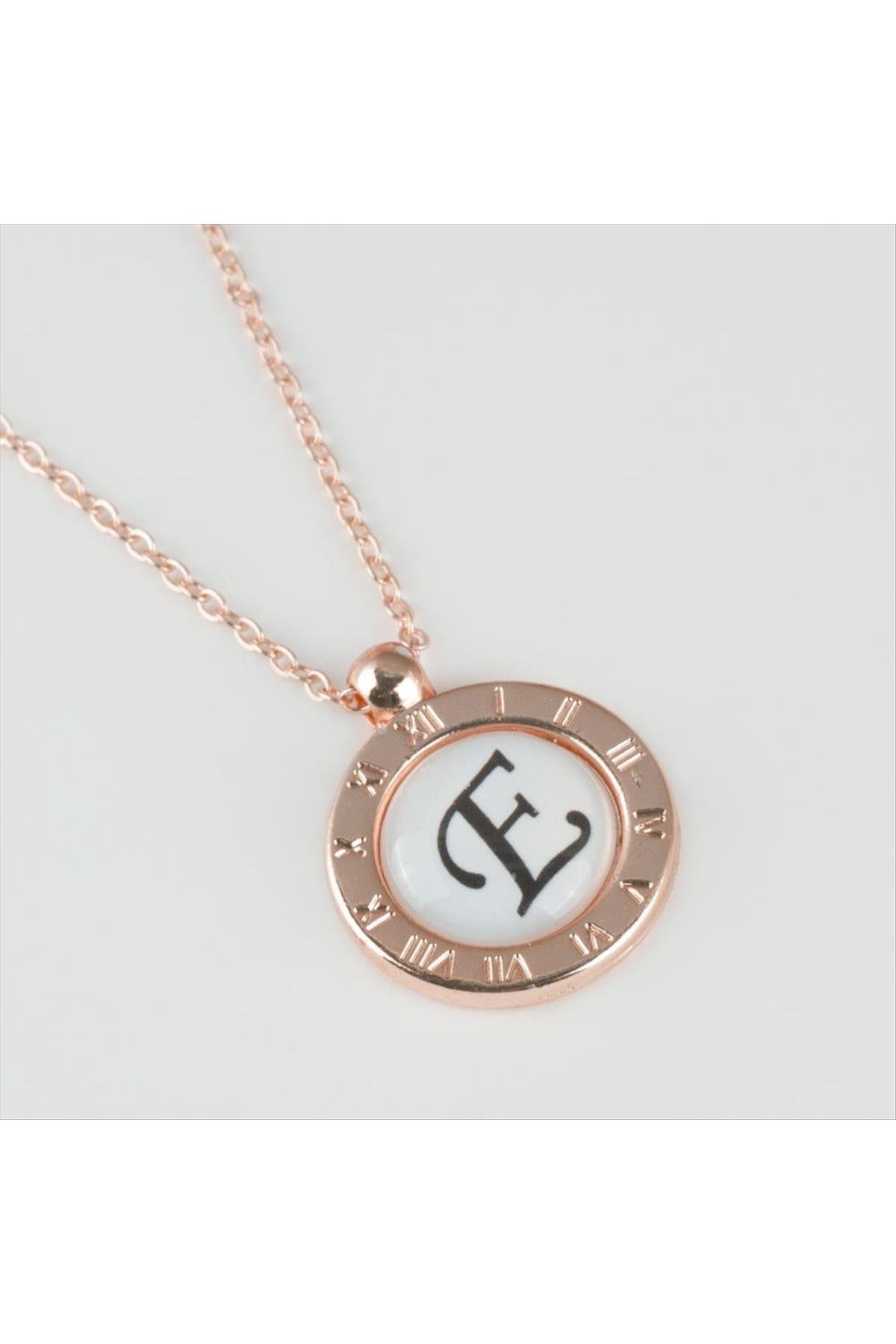 Seri Sonu Roz Renk Harfli Kolye