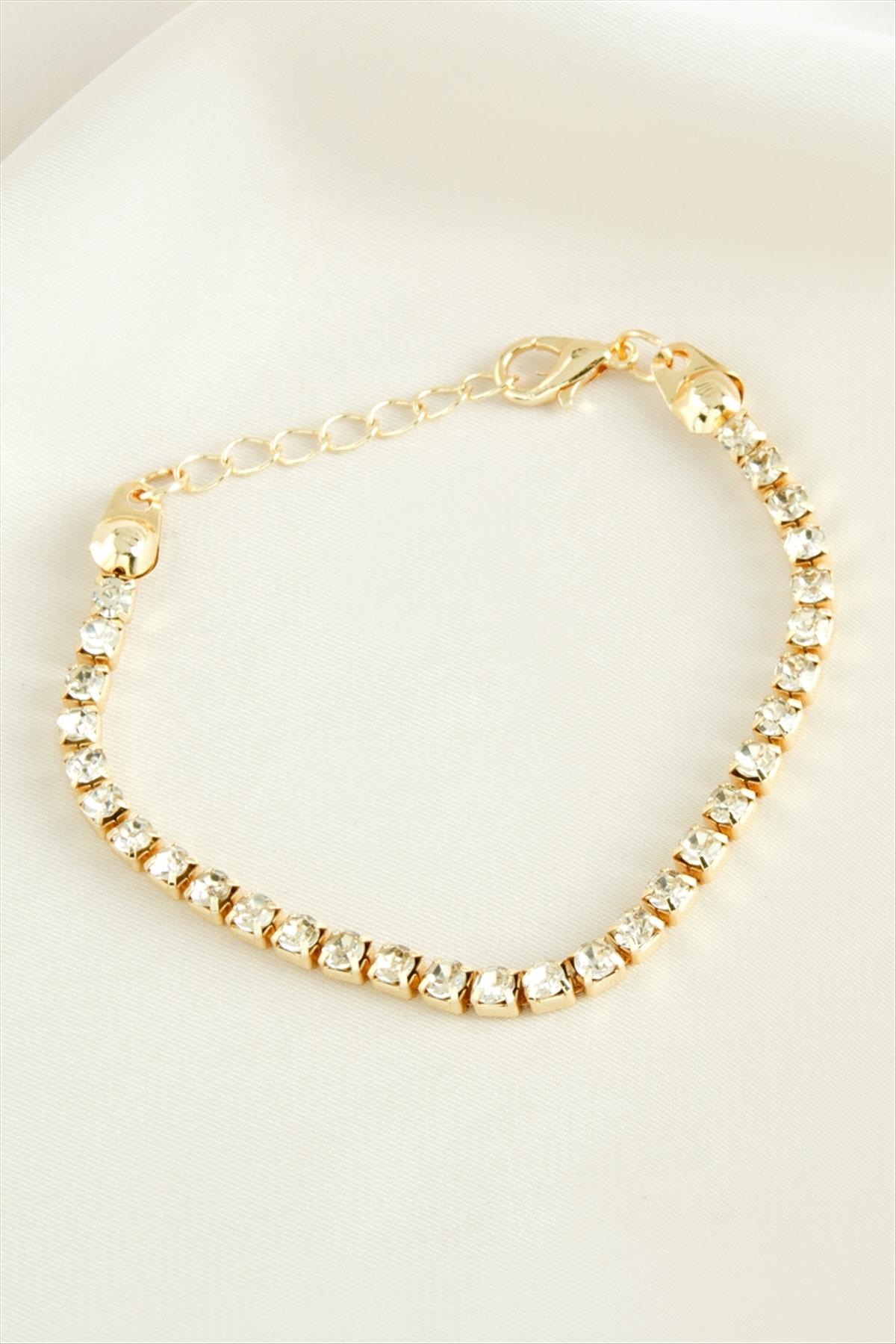 Şerit Taşlı Suyolu Bileklik