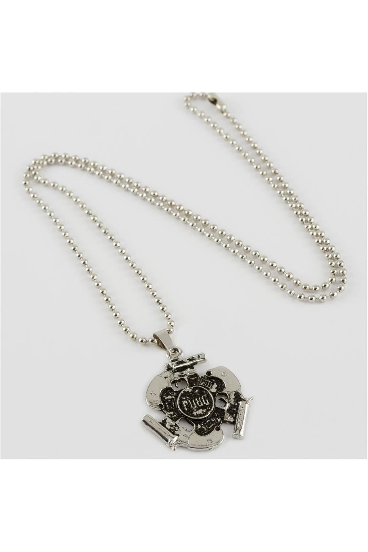 Silah Figürlü Erkek Kolye