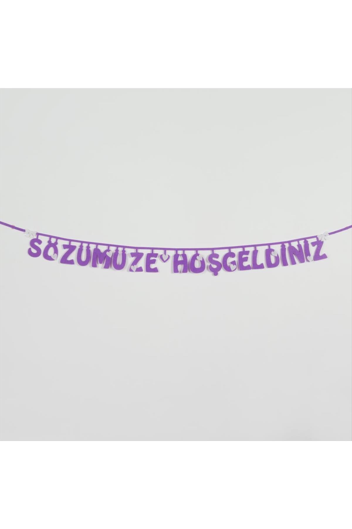 Sözümüze Hoşgeldiniz Keçe Yazı
