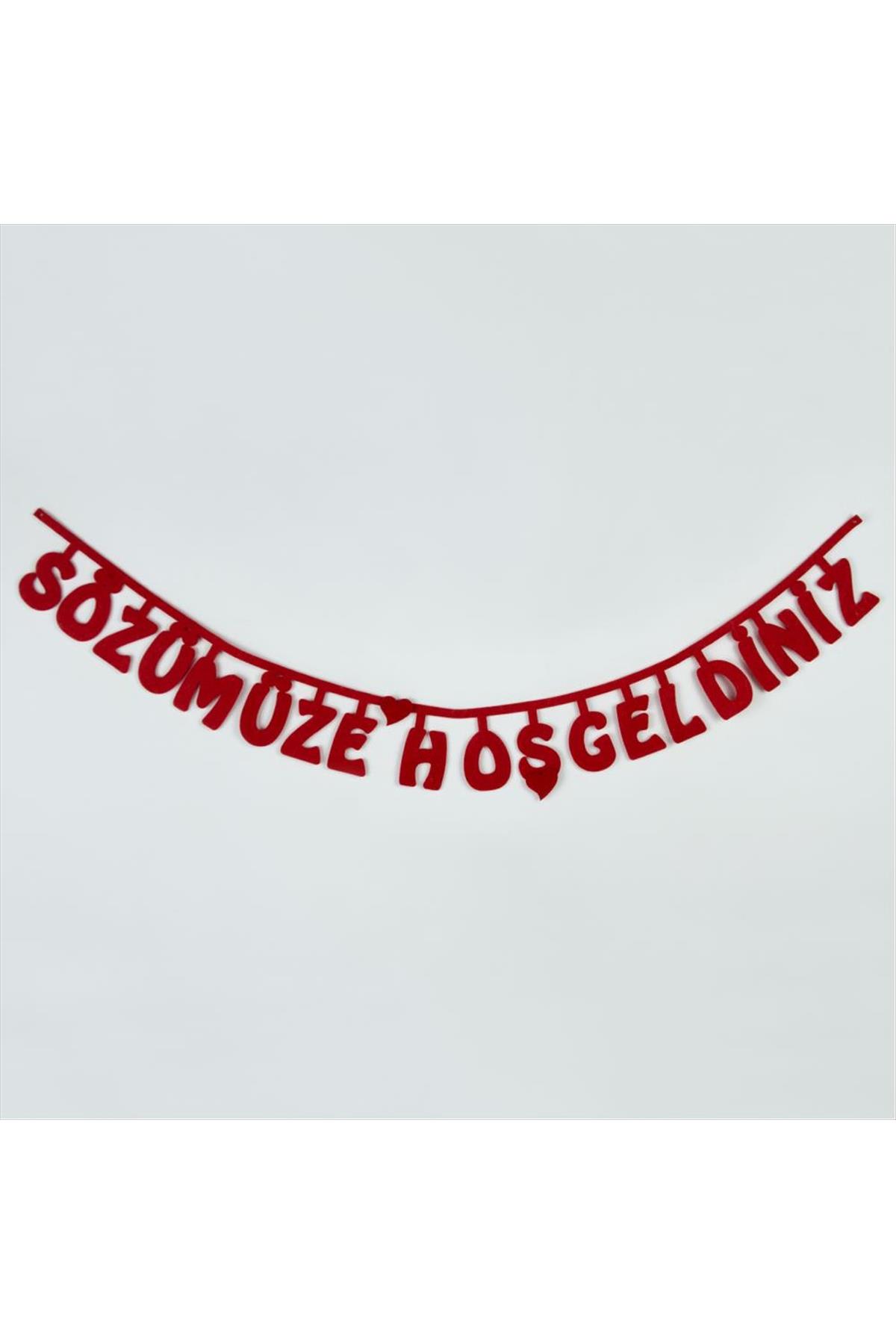 Sözümüze Hoşgeldiniz Keçe Yazı